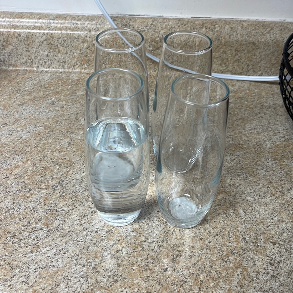 Set of 4 stemless champagne glasses